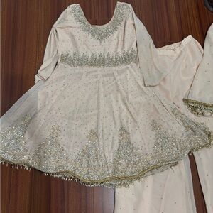 Elegant indian outfit with ambroidry